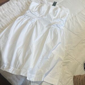 Wild Fable White Strapless Dress